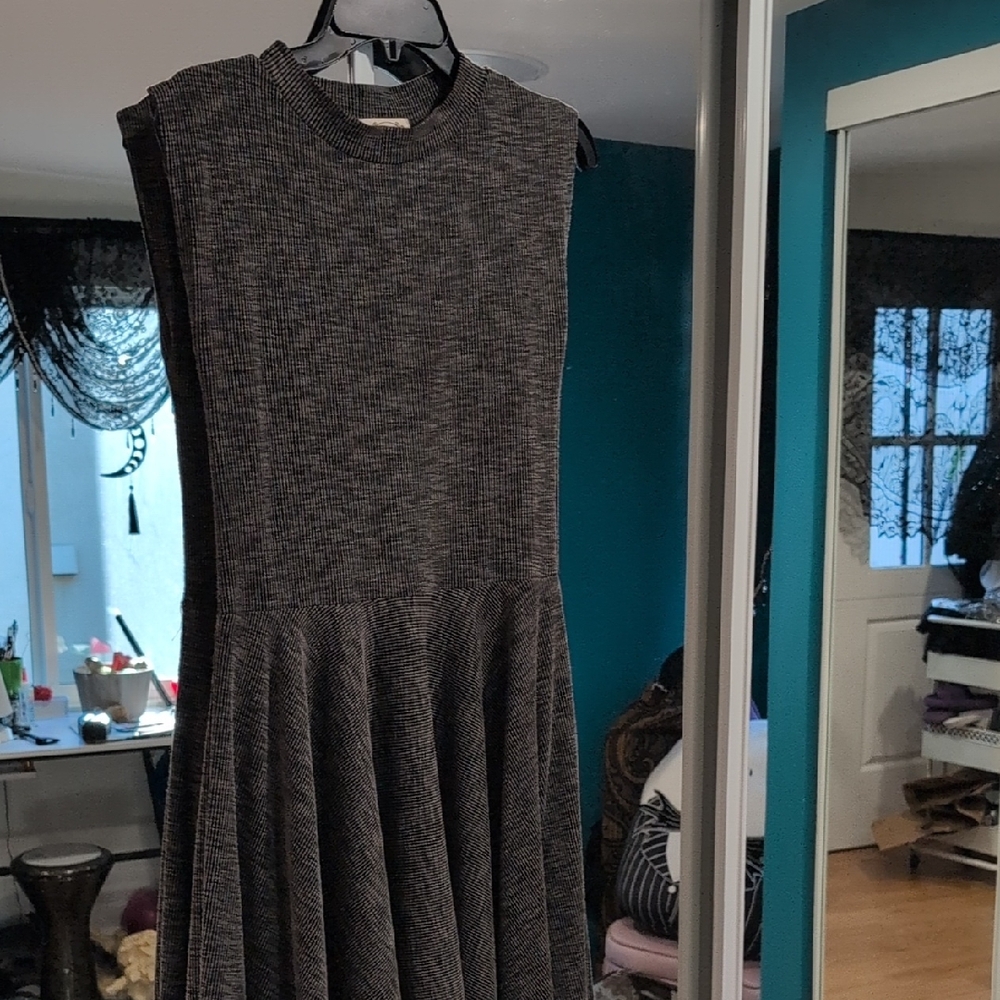 Joyfolie Charcoal Midi Dress